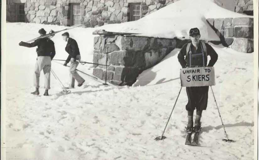 Protest at Timberline Lodge