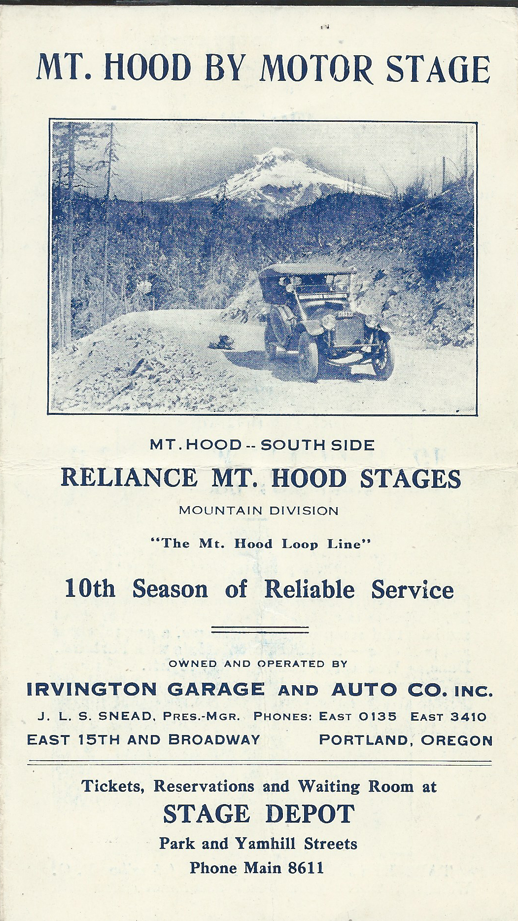 Reliance Mt Hood Stages Advert
