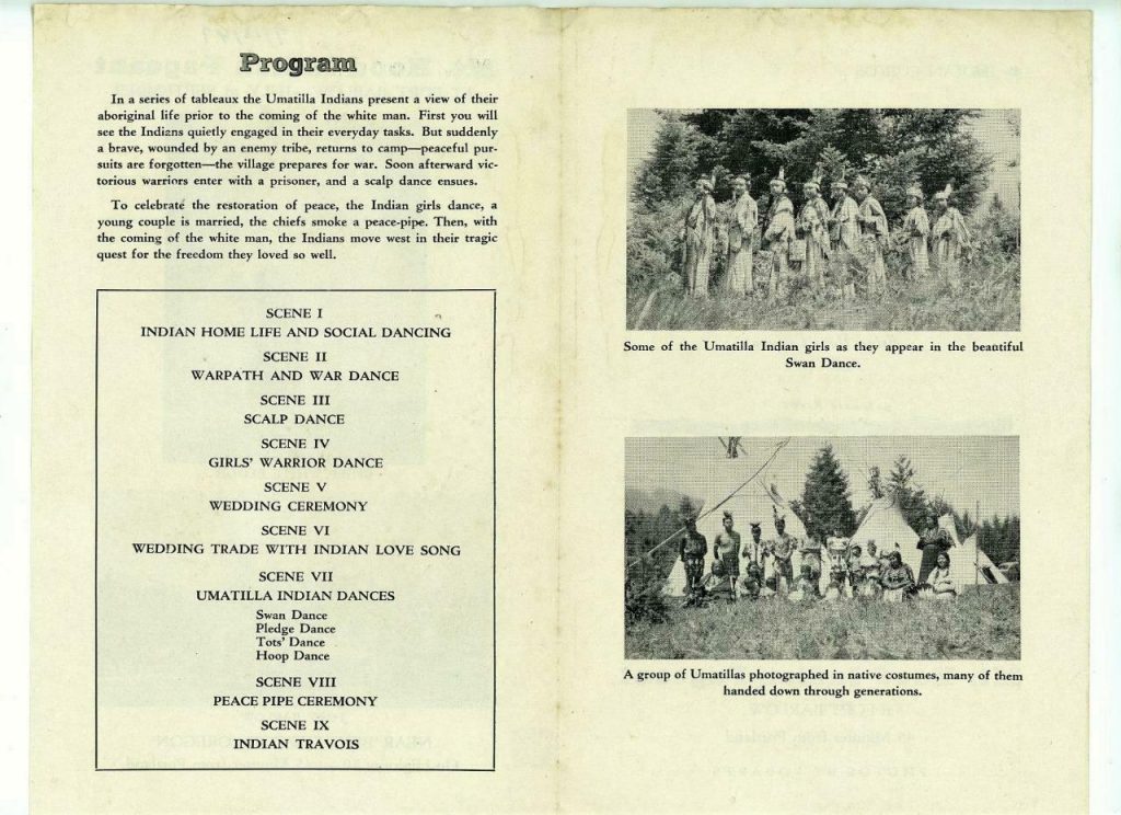 Mt Hood Indian Pageant Flyer