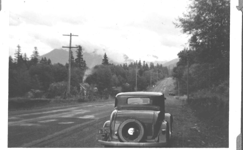 Mount Hood Highway at Alder Creek 1939